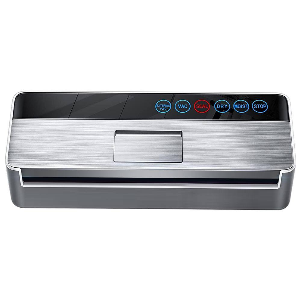 ROOMTEC Silver Stainless Steel Food Vacuum Sealer with LED Indicator Lights NVLB09ZV7N7DJ