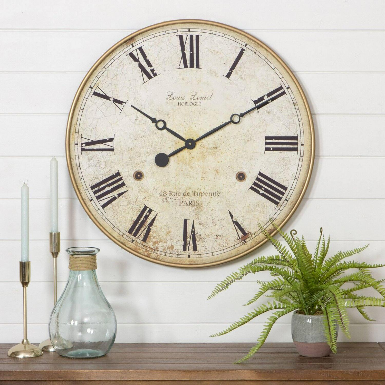 Aspire Home Accents Leniel Large Wall Clock