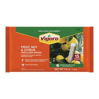 Vigoro 4.2 lb. All Season Fruit Nut and Citrus Fertilizer Spikes (16-4-8) (15-Count) 154306