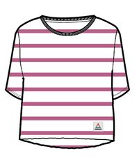 Skye Stripe T-Shirt - Fuchsia