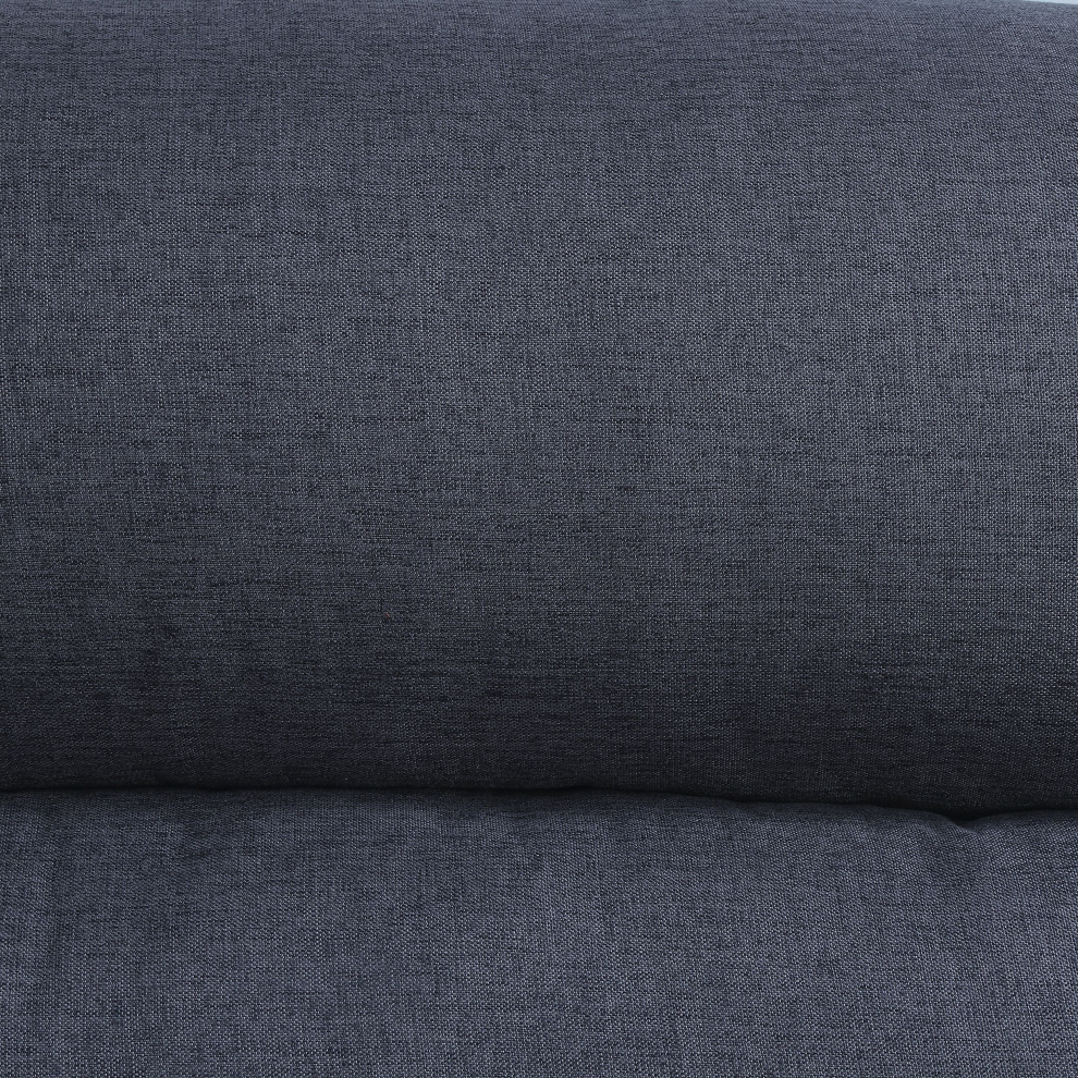 Walcher Storage Sectional Sofa  Gray Linen   Midcentury   Sectional Sofas   by Acme Furniture  Houzz