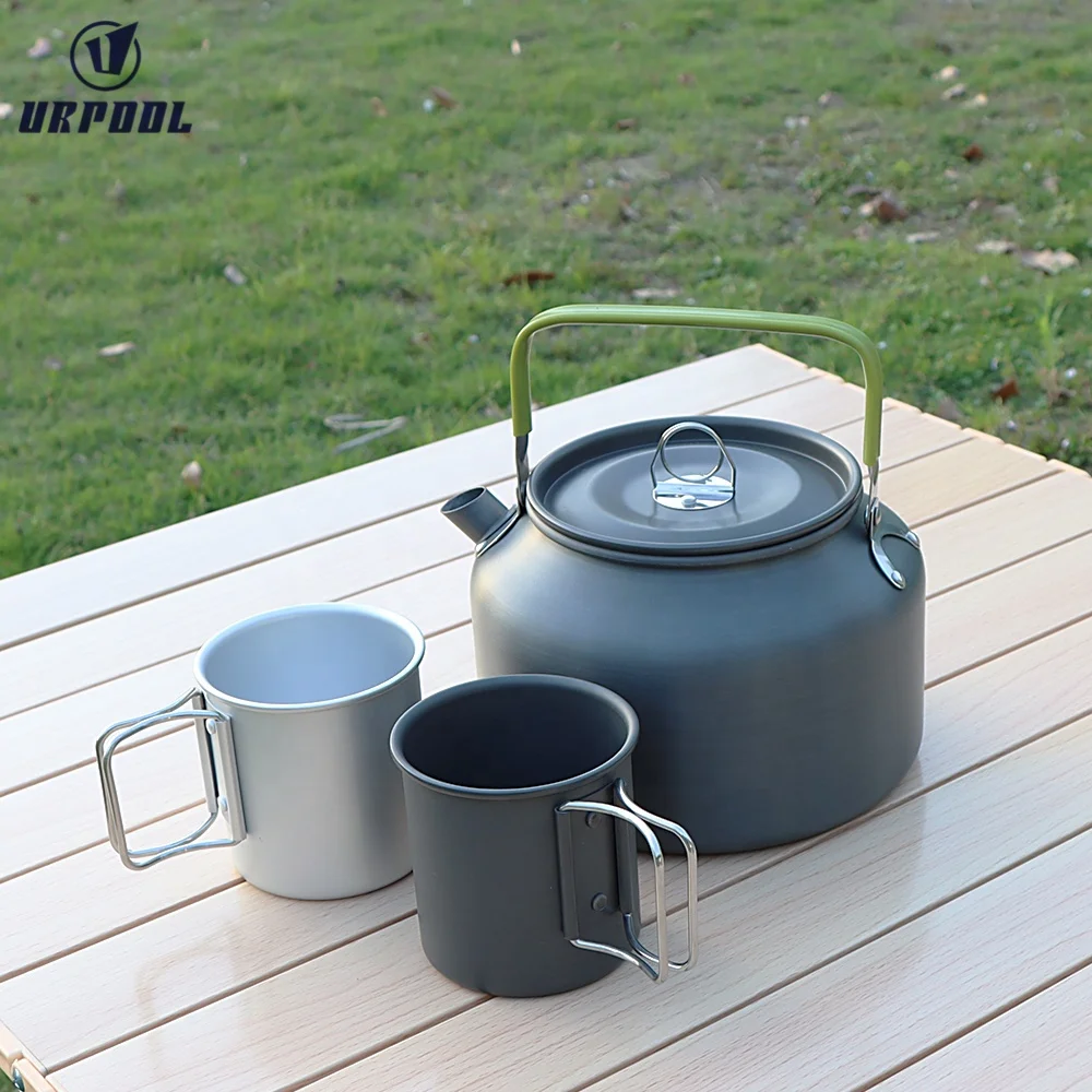 Camping Kettle 1.8L/1.6L Aluminum oy Open Campfire Coffee Tea Pot Fast Heating Outdoor Gear Great for Boiling Water