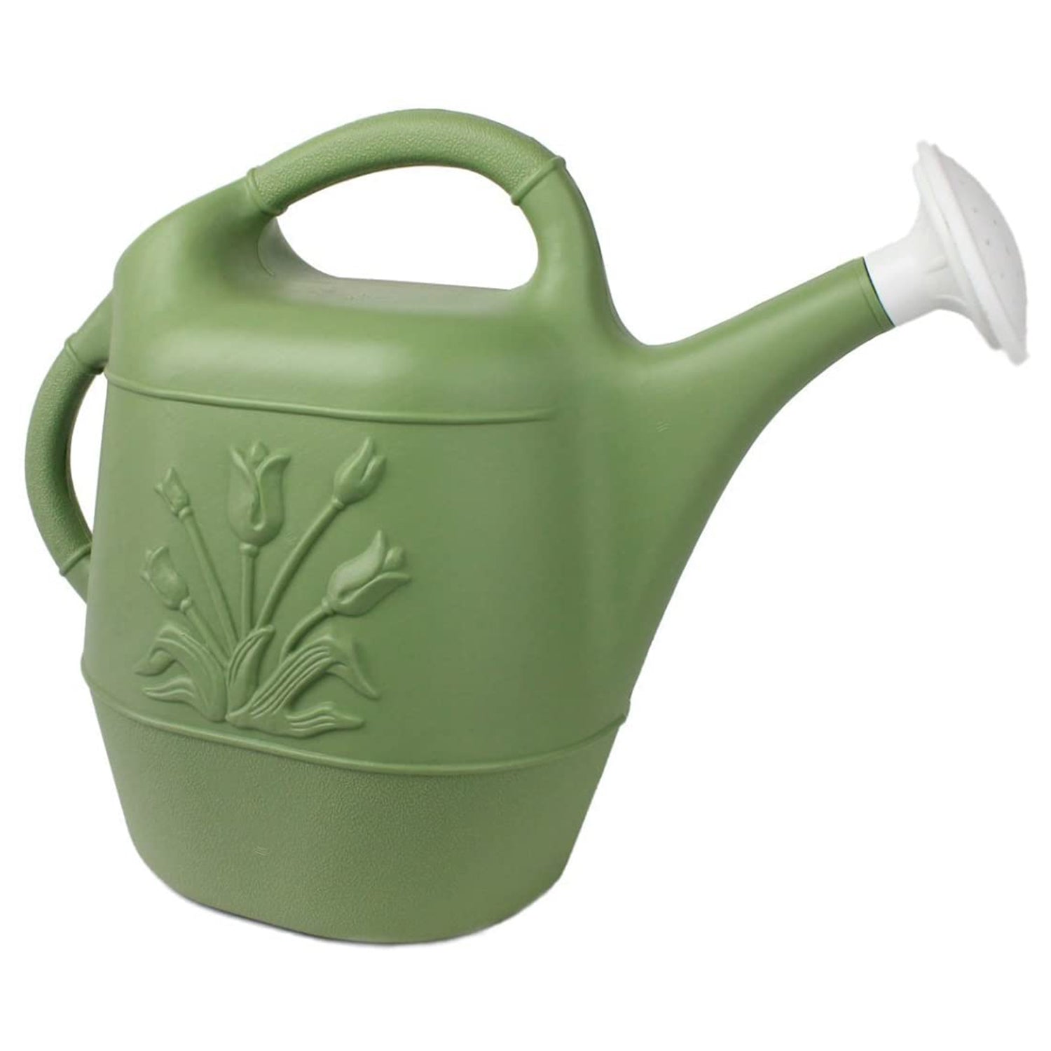 Union Products 2 Gallon Garden Plastic Watering Can， Sage Green， 3 Pack