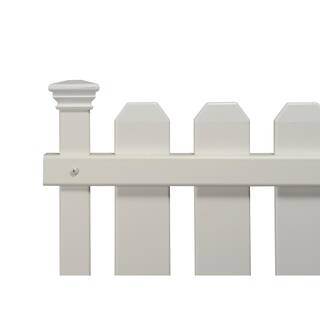 Zippity Outdoor Products Bella Puppy and Garden 2.5 ft. x 3.4 ft. White Vinyl Fence Kit 2-Pack ZP19064