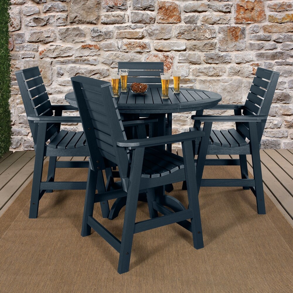 Weatherly 5 piece Outdoor Dining Set   48\