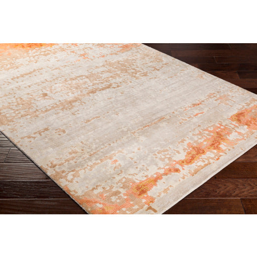 Ephemeral Viscose Burnt Orange Rug