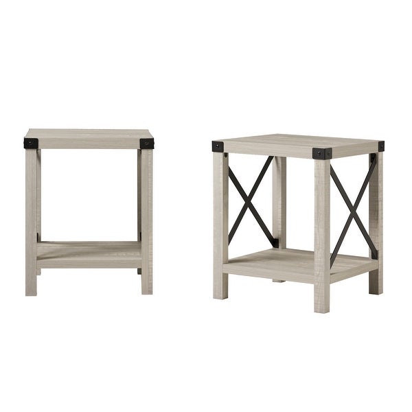 Middlebrook Kujawa 18-in. X-side Accent Table - Set of 2