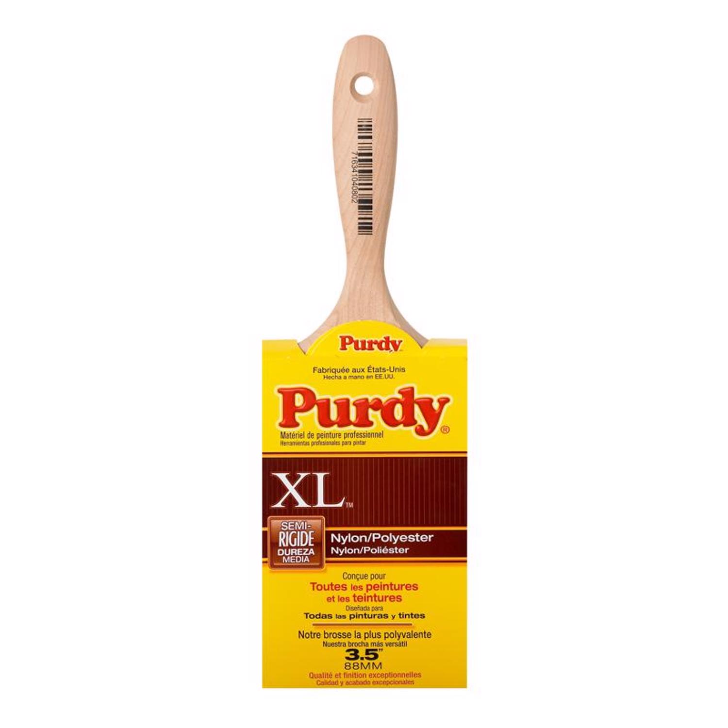 Purdy XL Sprig 3-1/2 in. Medium Stiff Flat Trim Paint Brush