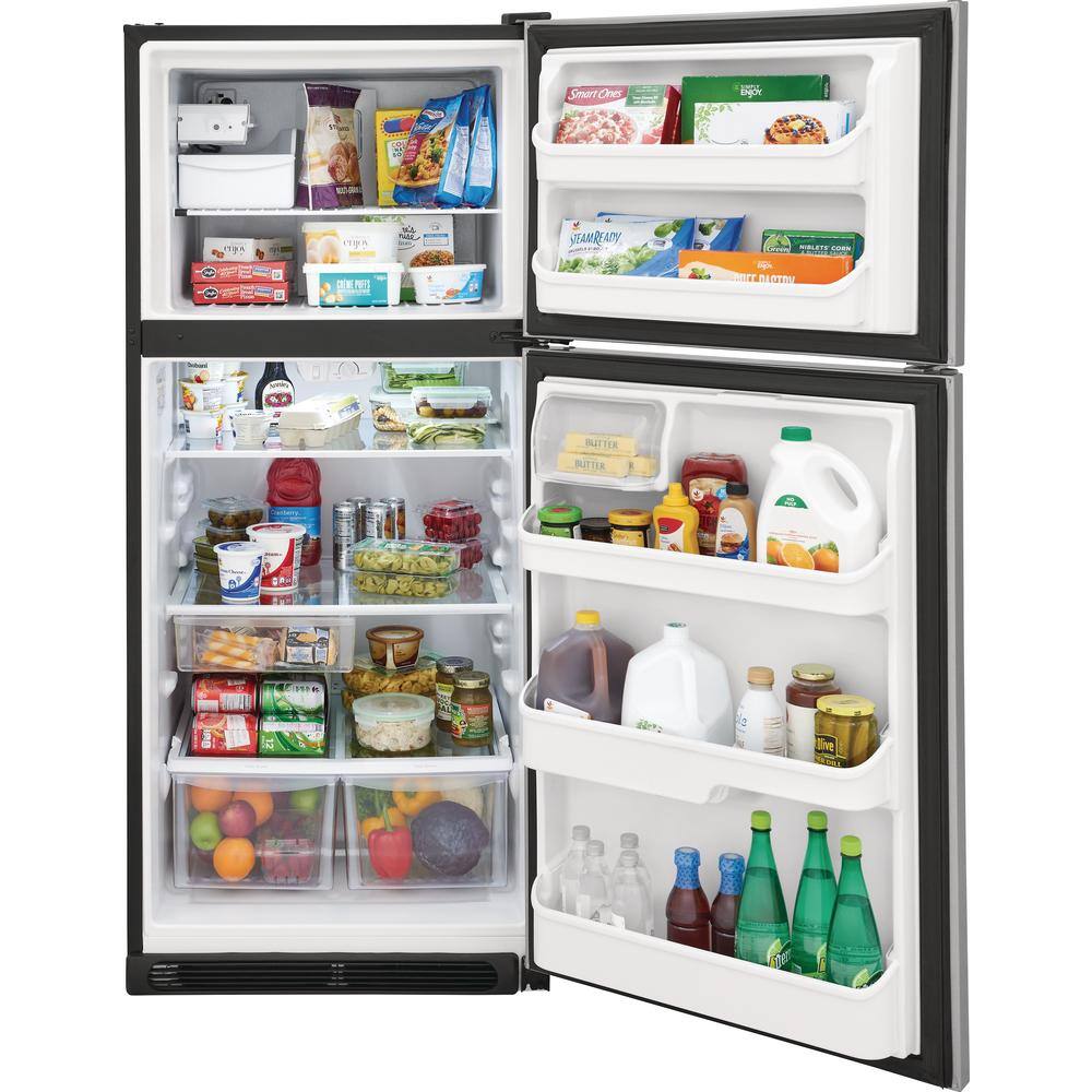 Frigidaire 30 in. 20.4 cu. ft. Top Freezer Refrigerator in Stainless Steel FRTD2021AS