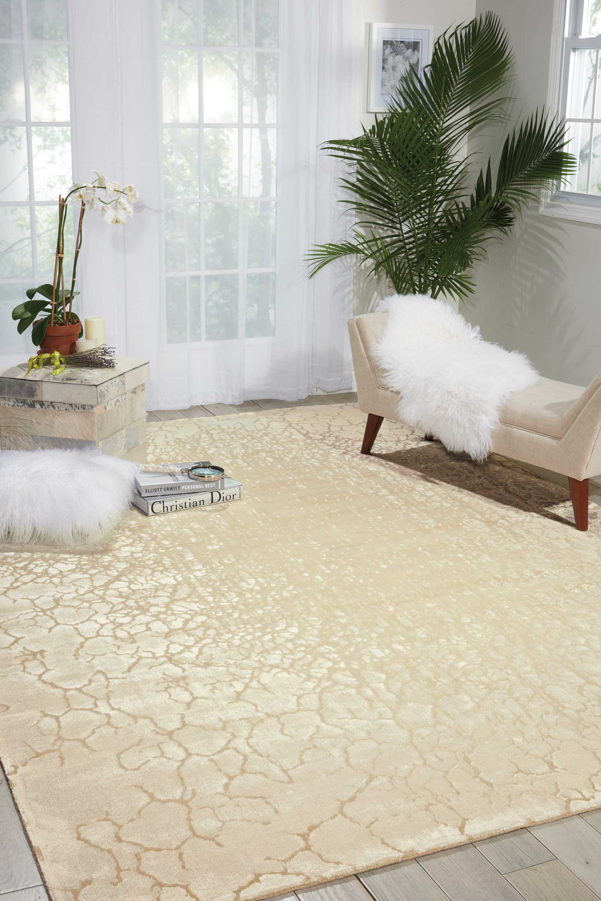 Luminance Hand Loomed Cream Rug