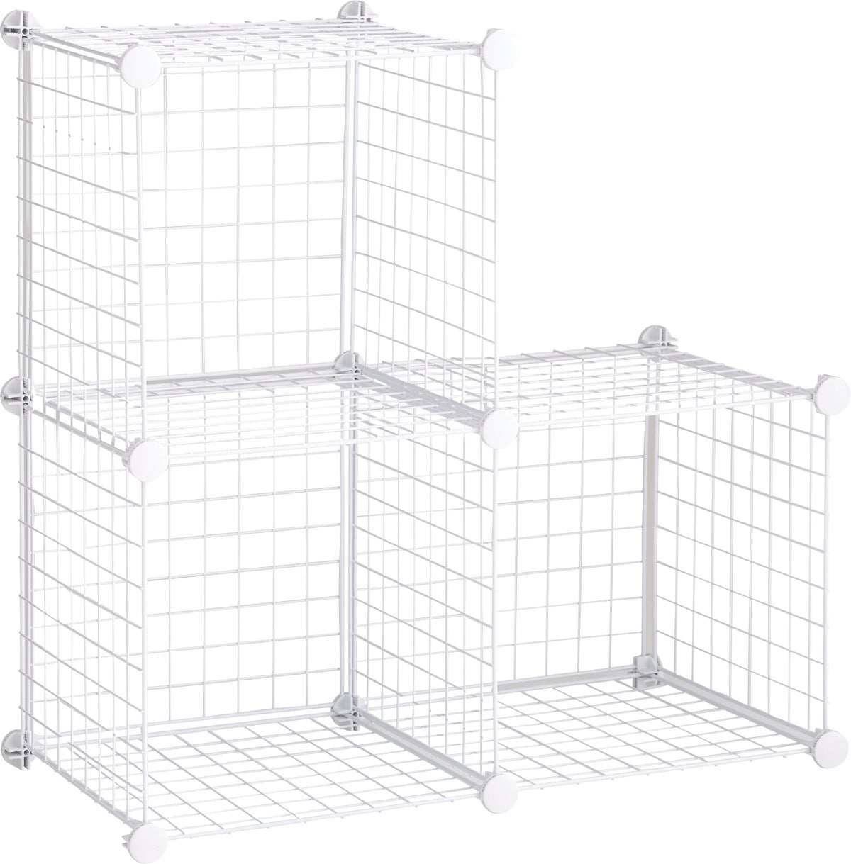 Rubbermaid 3-Cube Storage Stacker White