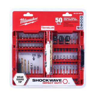 MW M12 FUEL 12-Volt Lithium-Ion Brushless Cordless Drill Driver (Tool-Only) with SHOCKWAVE Screw Driver Bit Set (50-Piece) 3403-20-48-32-4024