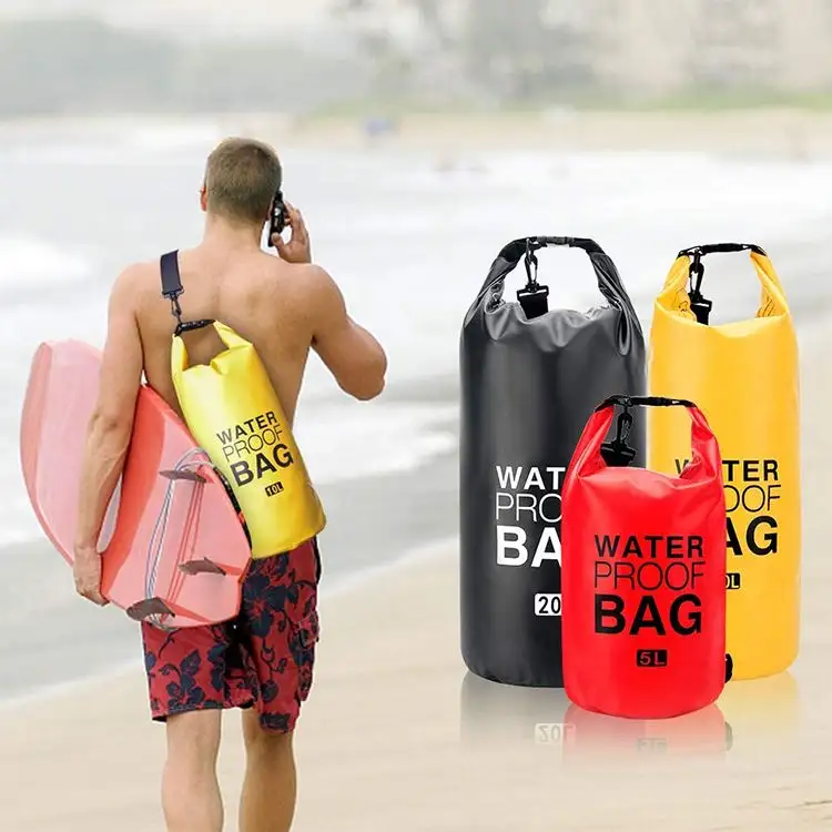 10L Floating PVC Tarpaulin Duffle Ocean Pack Waterproof Backpack Dry Bag for Hiking Swimming Boating