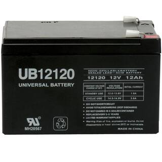 UPG 12-Volt 12 Ah F2 Terminal Sealed Lead Acid (SLA) AGM Rechargeable Battery UB12120