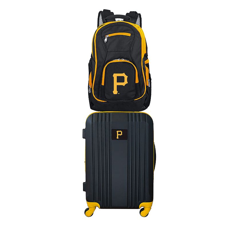 Pittsburgh Pirates Wheeled Carry-On Luggage and Backpack Set