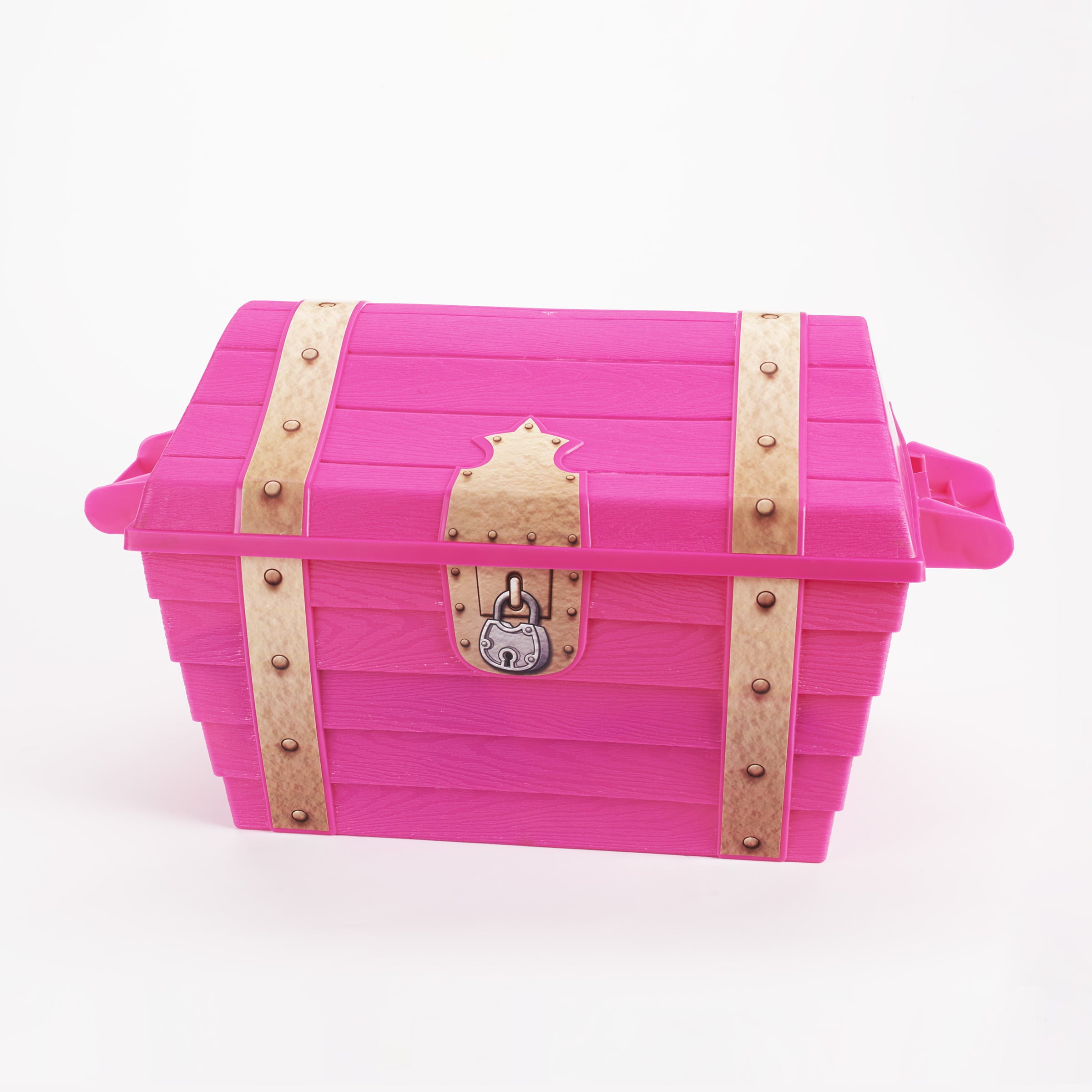 Play Day Treasure Chest with 20-Piece Sand Toys, Pink