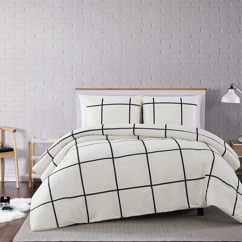 Truly Soft Kurt Windowpane Comforter Set