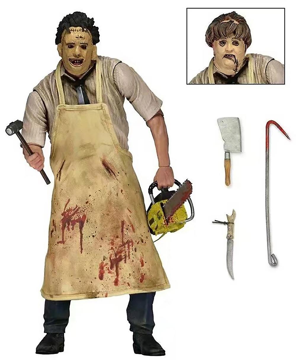 Texas Chainsaw Massacre Ultimate Leatherface Film Action Figure Set Fans Gift Halloween Indoor Ornaments New