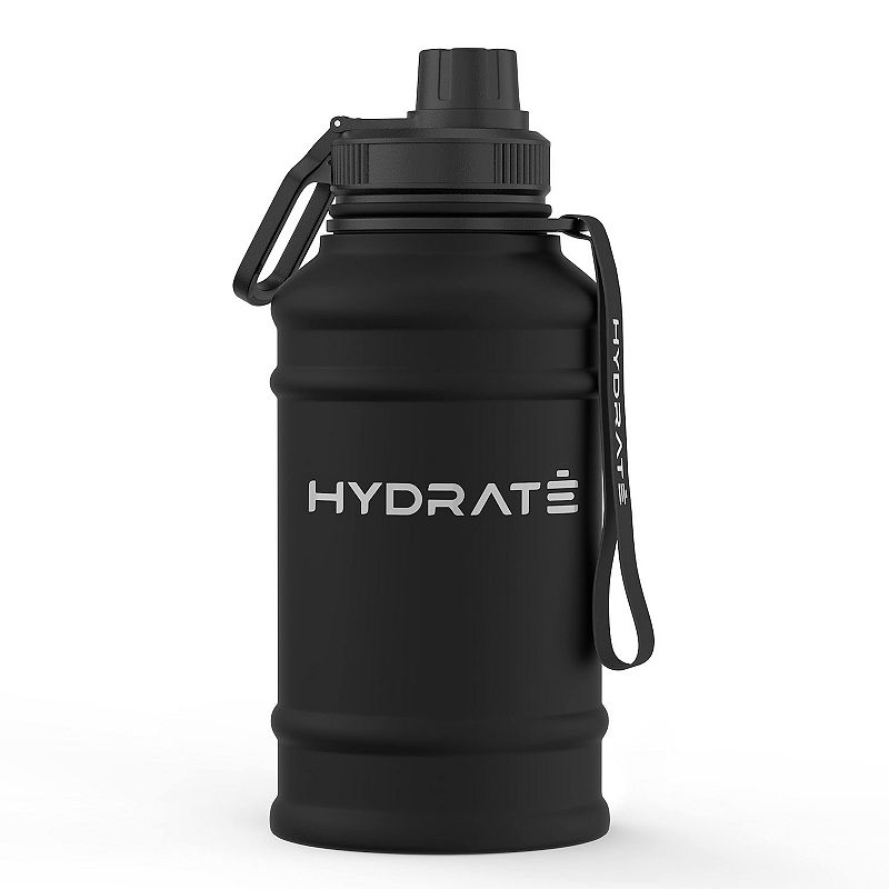 Water Bottle with Carrying Strap and Leak Proof Screw Cap for Gym， Exercise