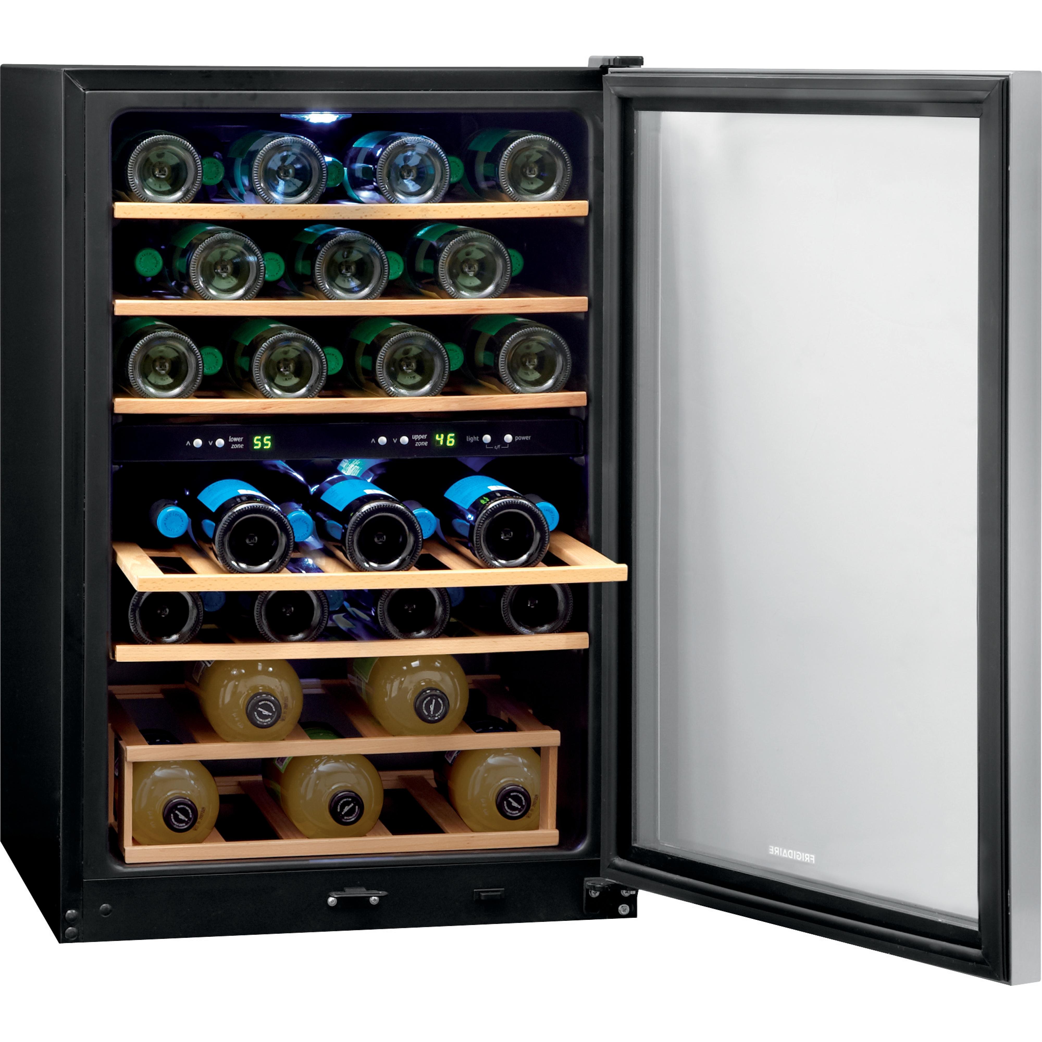 Frigidaire 45-Bottle Wine Cooler with 2 Temperature Zones FRWW4543AS