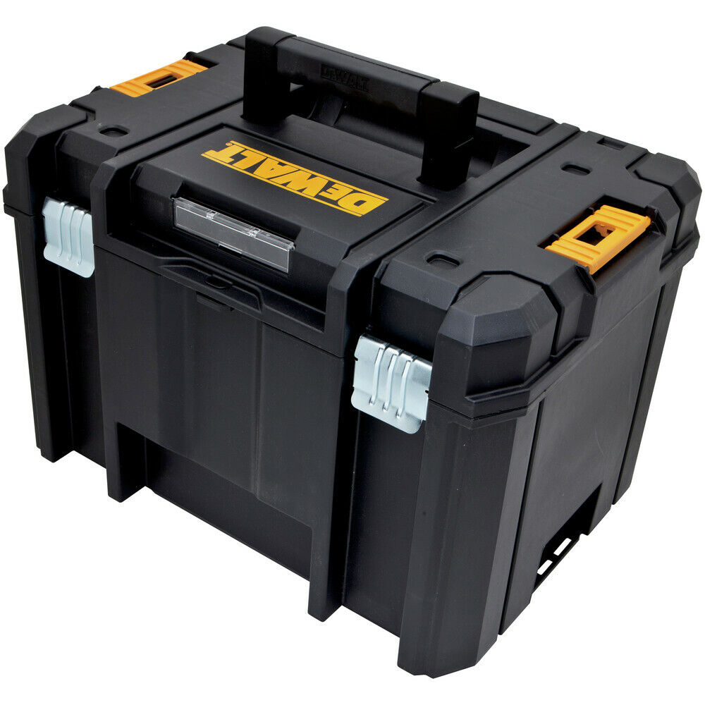 DEWALT DWST17806 TSTAK VI Deep Storage Box With Flat Top， Black