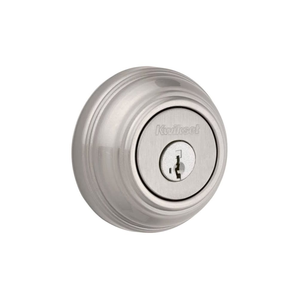 Satin Nickel Keyed One Side Single Cylinder Deadbolt