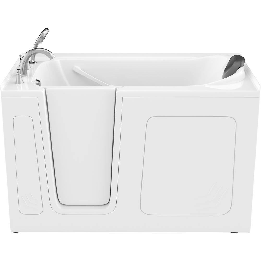 Universal Tubs Safe Premier 60 in. x 32 in. Left Drain Walk-In Non-Whirlpool Bathtub in White HD3260LWS-CP