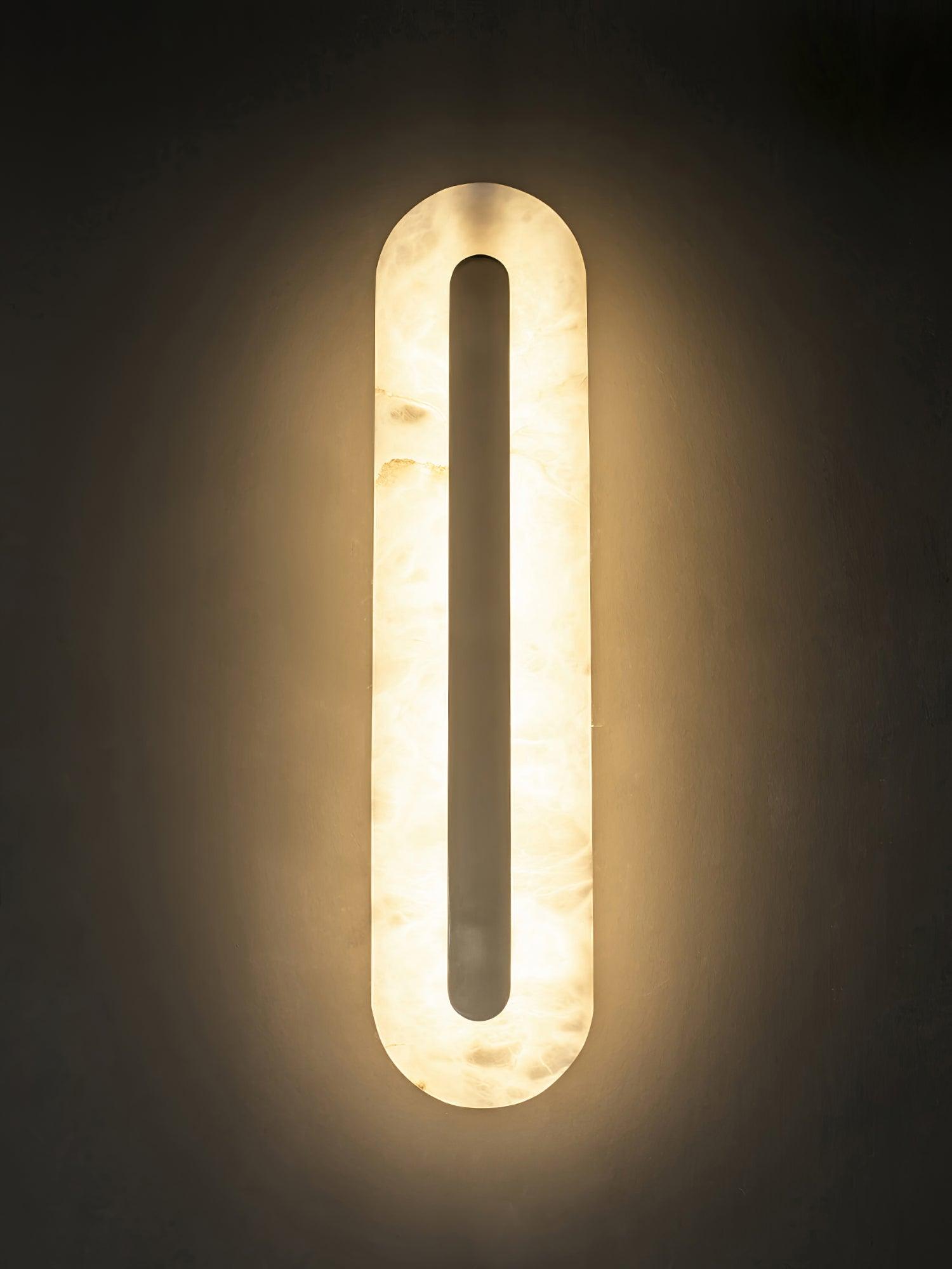 Alabaster Rounded Wall Light