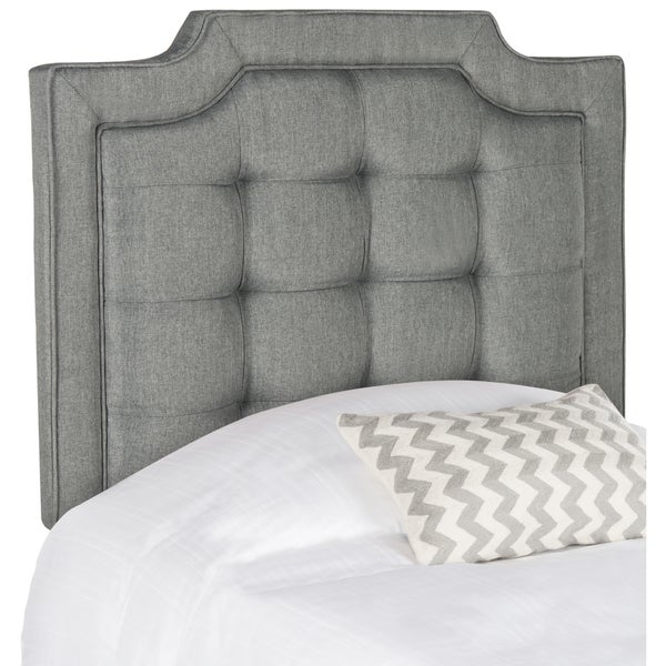 SAFAVIEH Saphire Grey Upholstered Tufted Headboard (Twin) - - 11923958