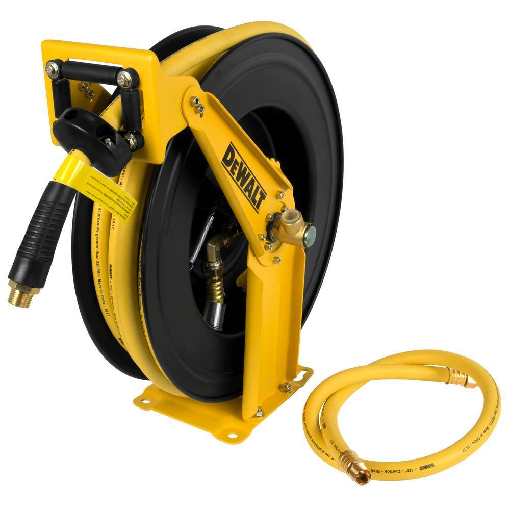 DW 12 in. x 50 ft. Double Arm Auto Retracting Air Hose Reel DXCM024-0344