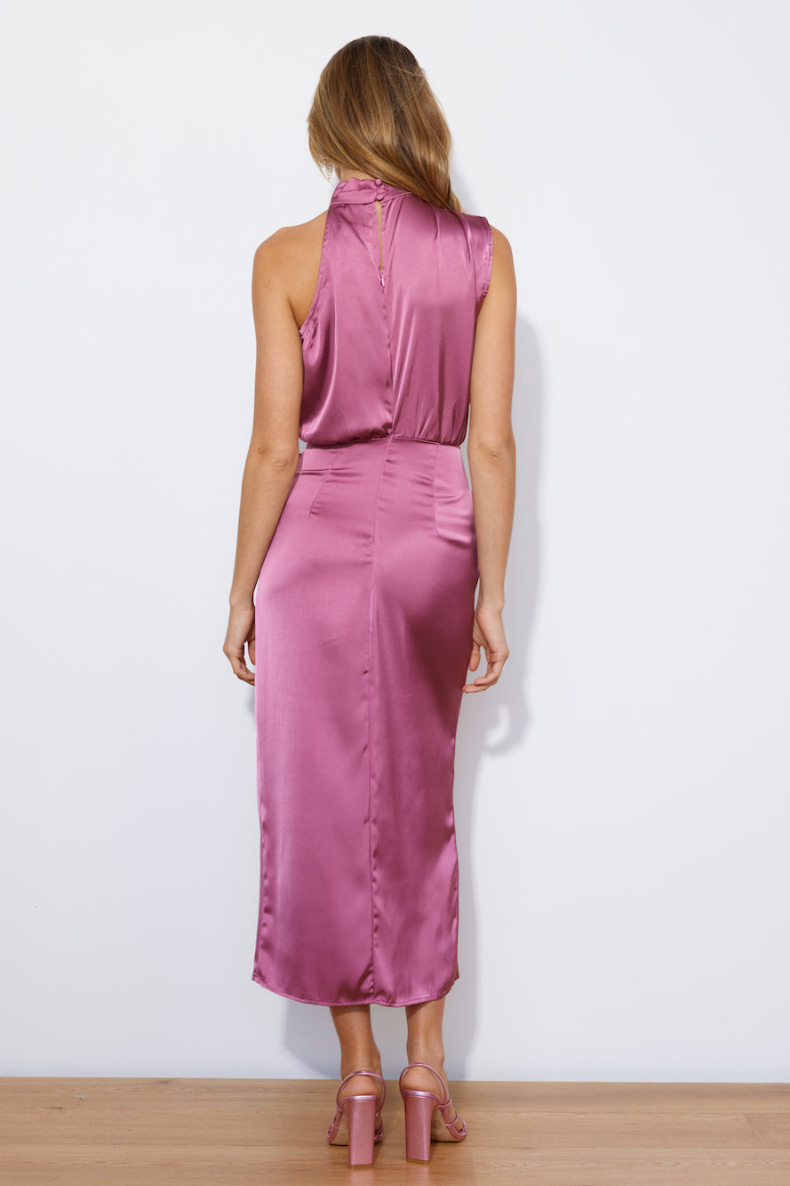 Cocktail Party Midi Dress Pink