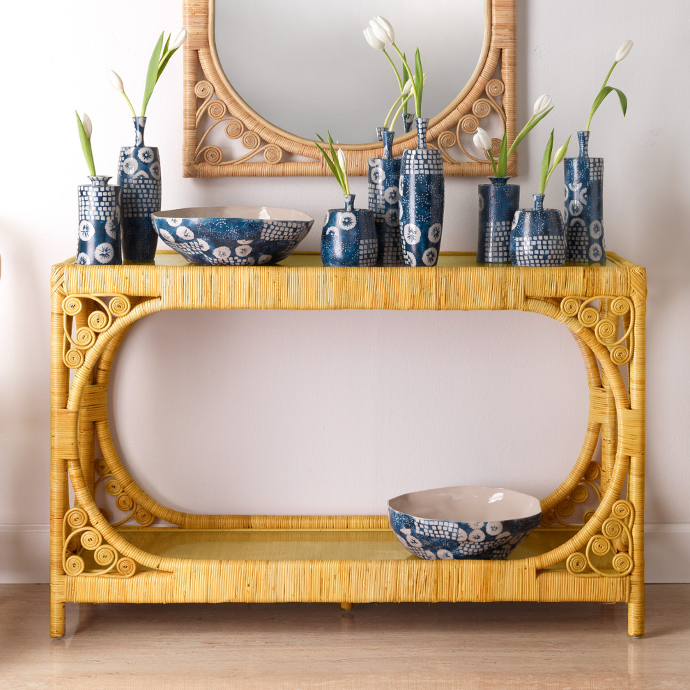 Primrose Console Table   Tropical   Console Tables   by HedgeApple  Houzz