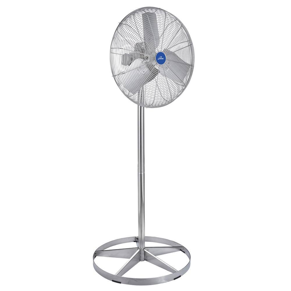 iLIVING 24 in. Pedestal Washdown Fan 7200 CFM 14 HP Single Phase 115230V ILG8WD24-2P