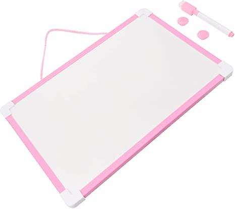 2 Sets Whiteboard Chalkboard Drawing For Side Board Magnets Double-sided Boards Writable Home Practical School Office Small Portable Markers Hanging C