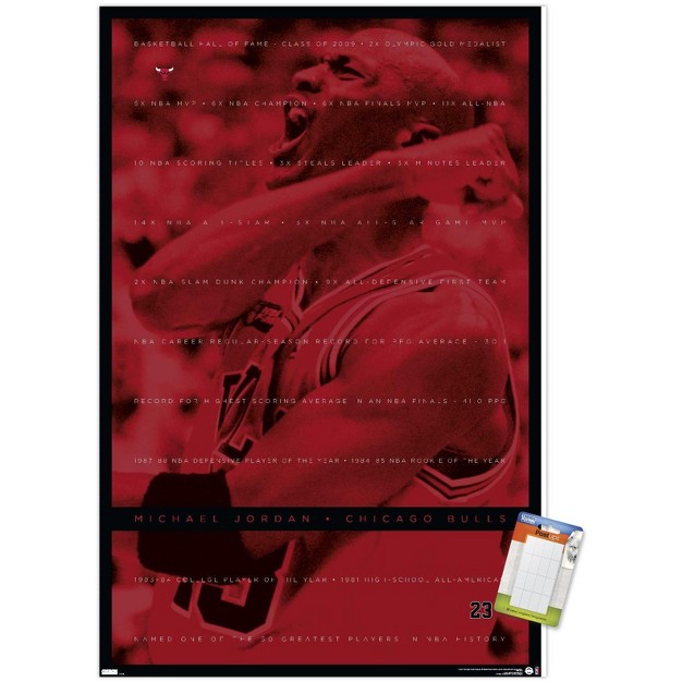 Trends International Michael Jordan Achievements Unframed Wall Poster Prints