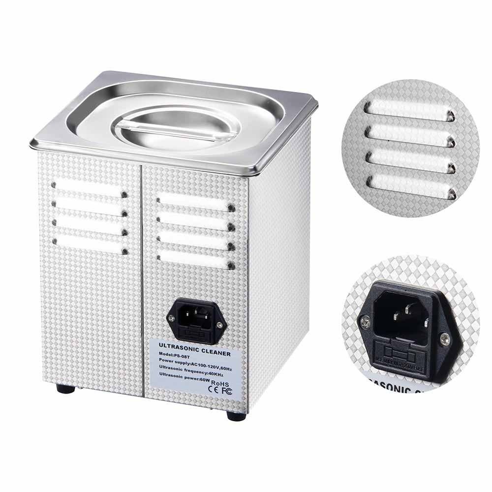 Yescom 1.3L(1/3 Gallon) Ultrasonic Cleaner w/ Timer Glasses Dental