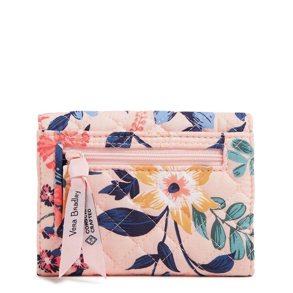 Vera Bradley  RFID Riley Compact Wallet in Paradise Coral