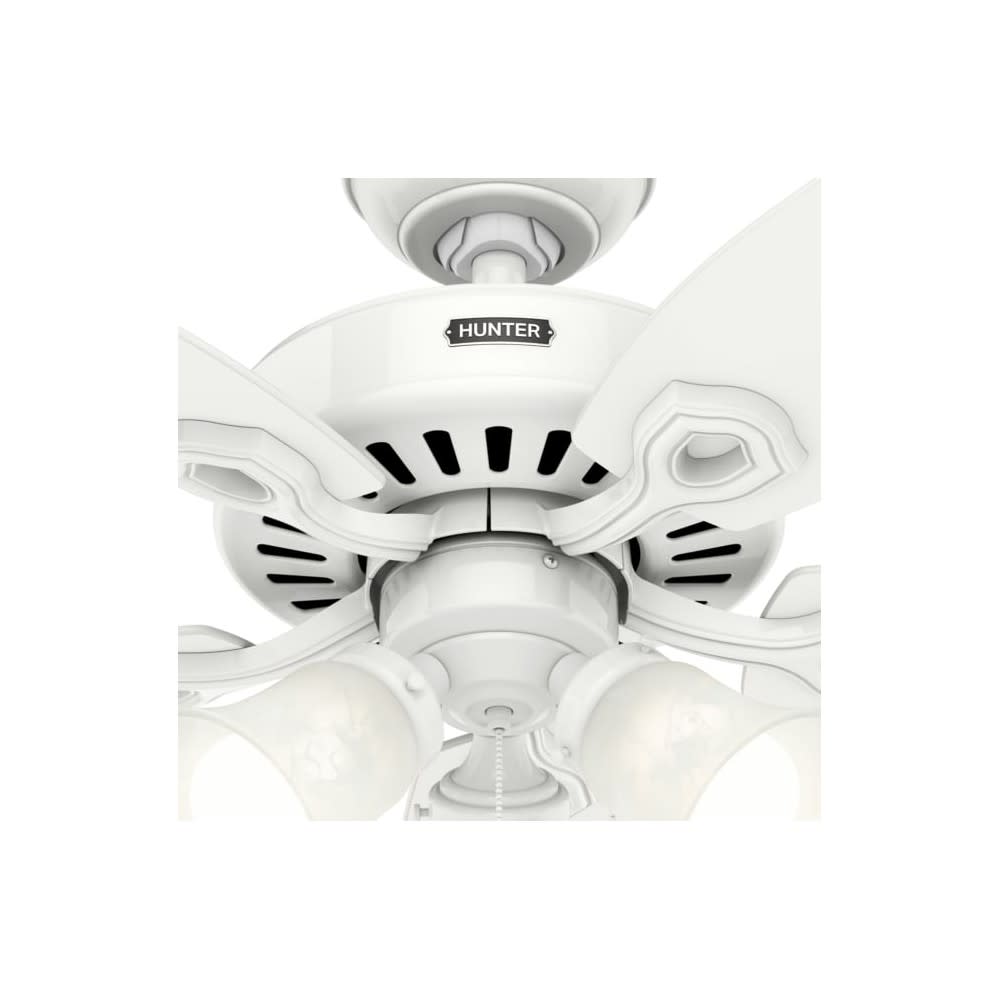 Hunter Builder Ceiling Fan 42 LED Indoor Snow White