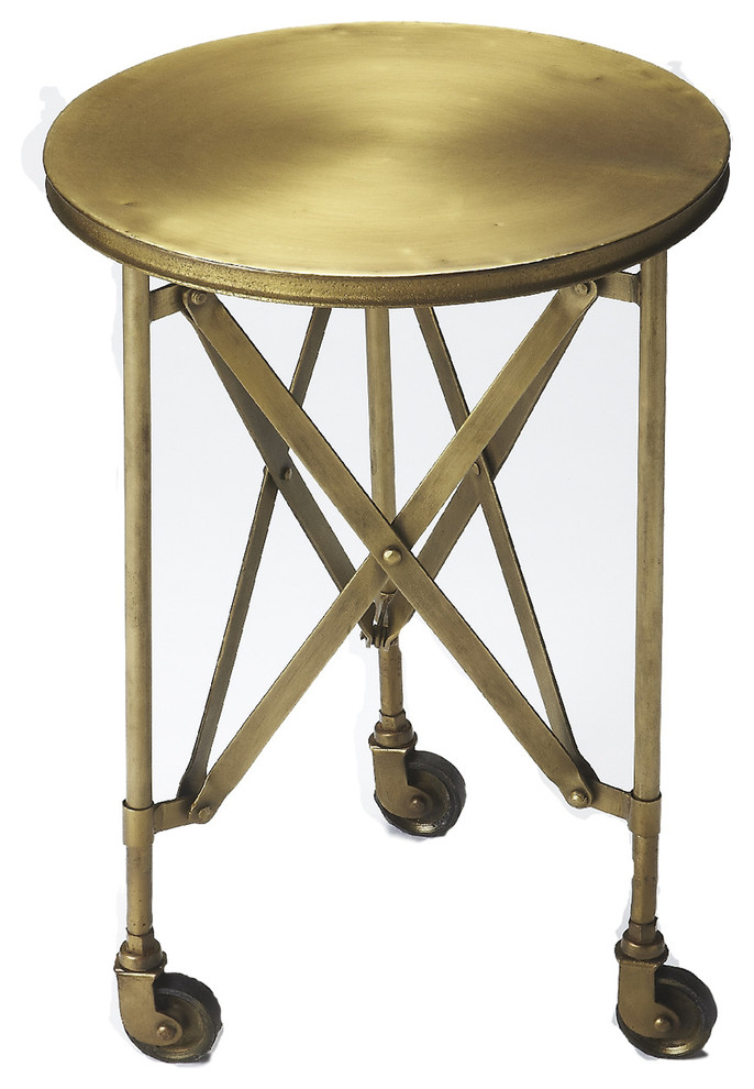 Butler Costigan Industrial Chic Accent Table  Black   Industrial   Side Tables And End Tables   by Butler Specialty Company  Houzz