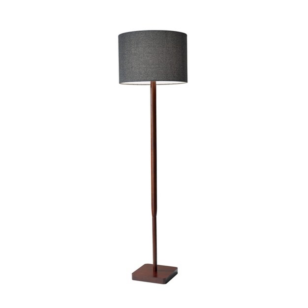 3 way Ellis Floor Lamp Brown Adesso