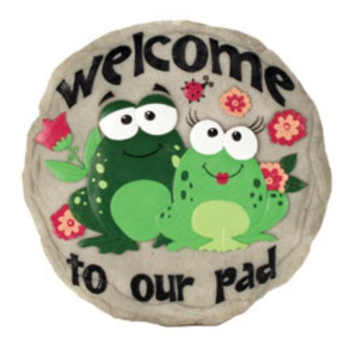 Spoontiques 13276 Welcome To Pad Stepping Stone