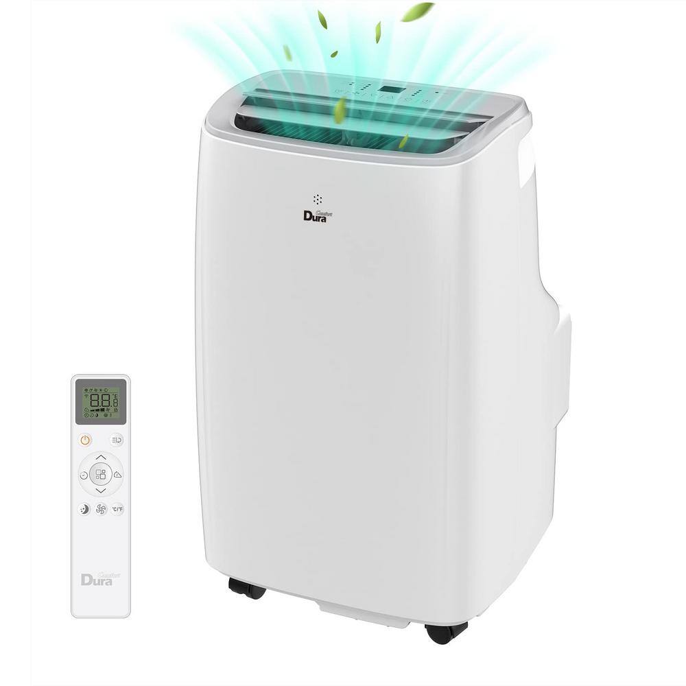 Edendirect 10000 BTU (6300 BTU DOE) Portable Air Conditioner Cools 250 sq.ft. with Dehumidifier with Remote in White TCLRY23061301