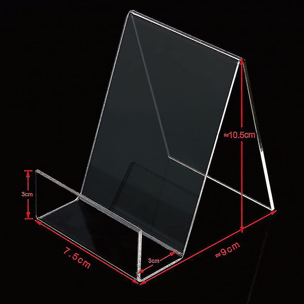 6 Packs Clear Acrylic Book Stand，transparent Book Display Stand， Book Stands For Display， Acrylic Bookshelf For Displaying