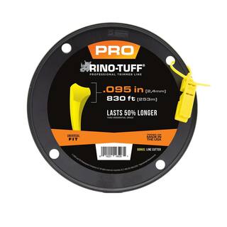 Rino-Tuff Universal Fit .095 in. x 830 ft. Pro Replacement Line for Gas and Select Cordless String Grass TrimmerLawn Edger 16526