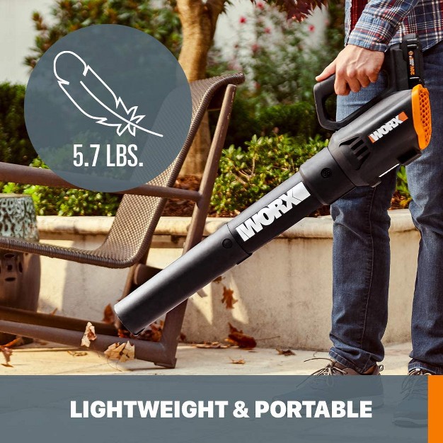 Worx Wg547 20v Power Share Turbine Cordless Two speed Leaf Blower