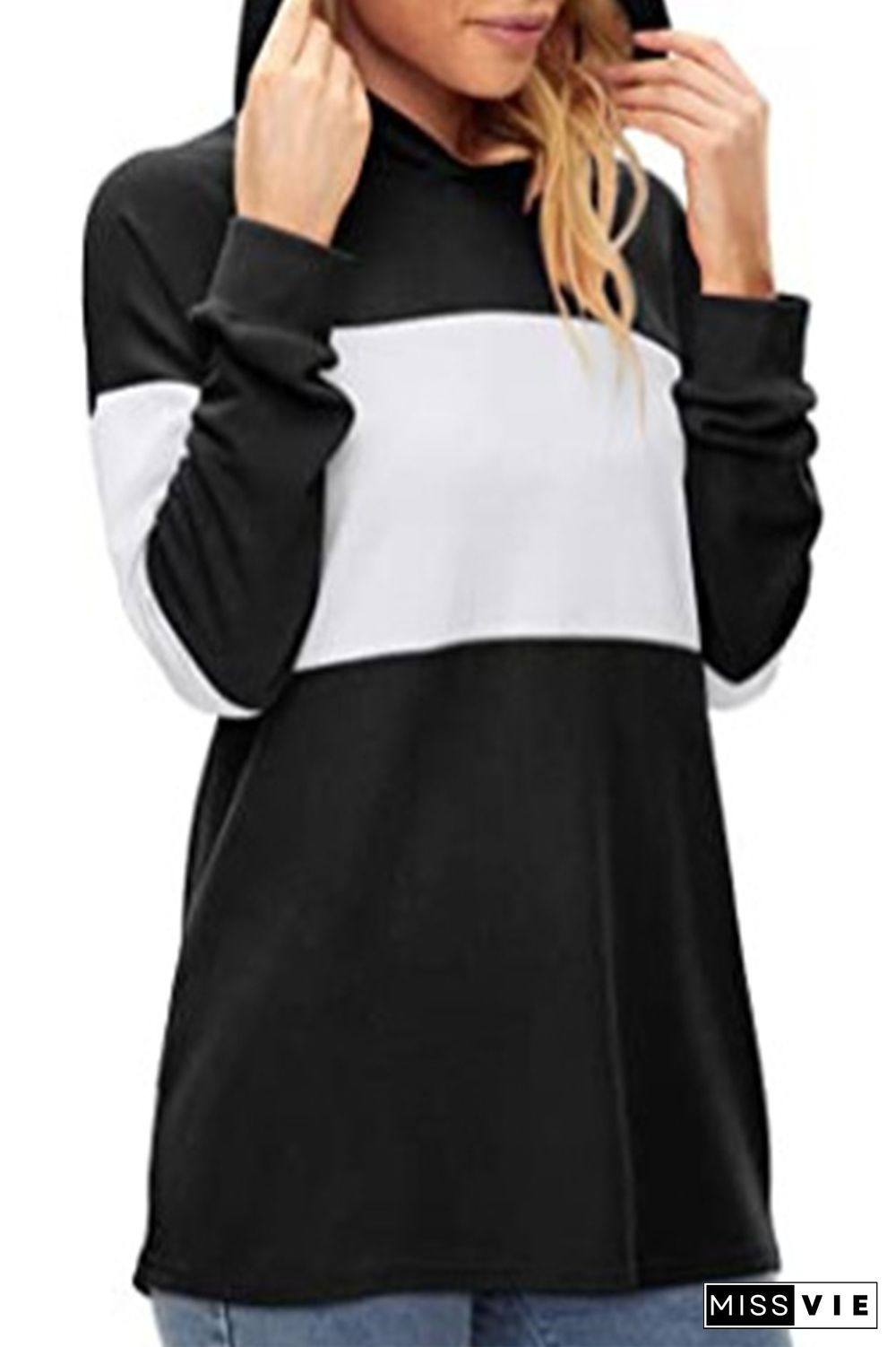 Color Block Hoodies Women Wholesale