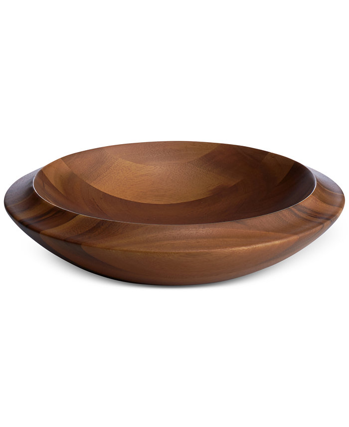 Nambandeacute; Skye Dinnerware Collection by Robin Levien Wood Centerpiece Bowl