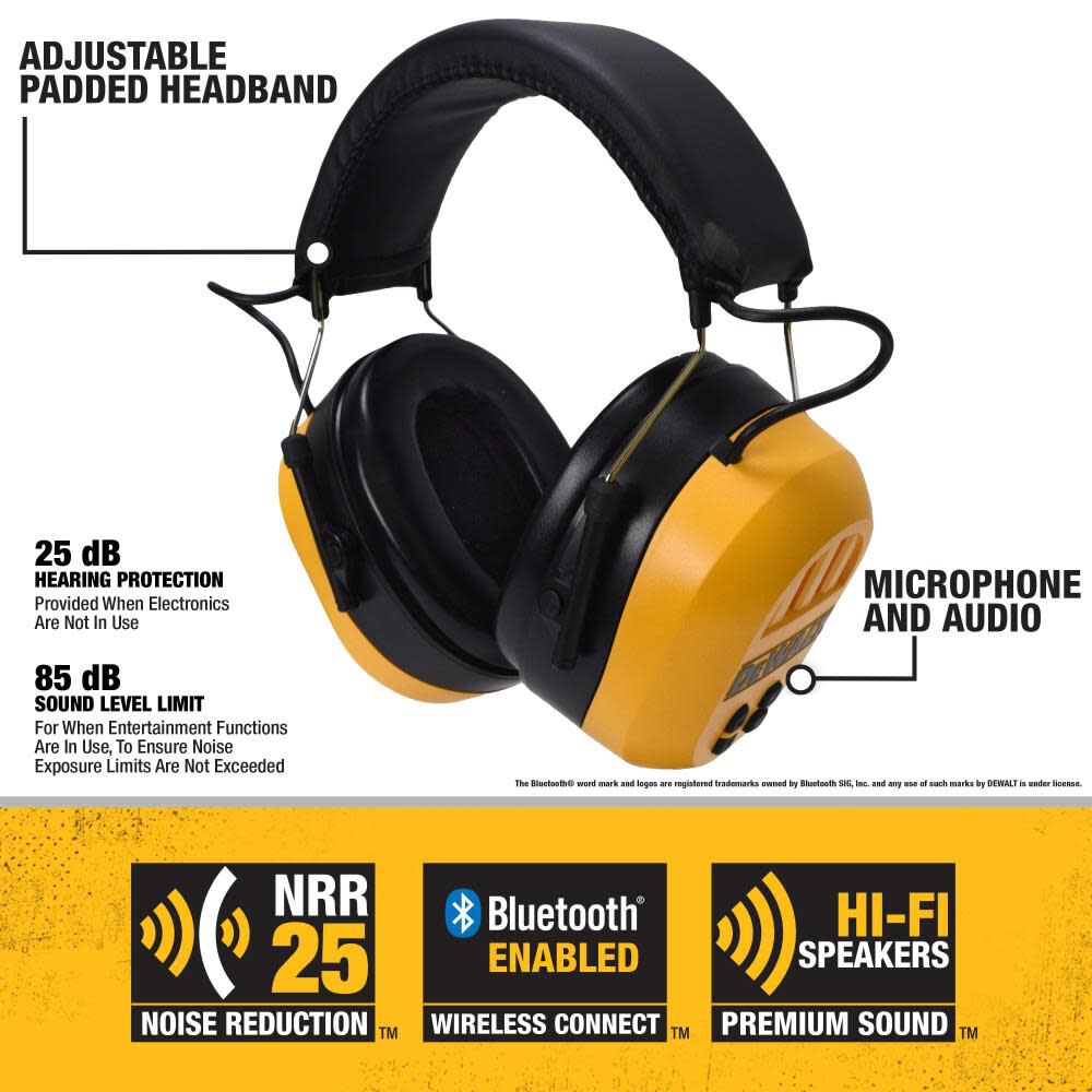 DEWALT Bluetooth Wireless Hearing Protector DPG17 from DEWALT