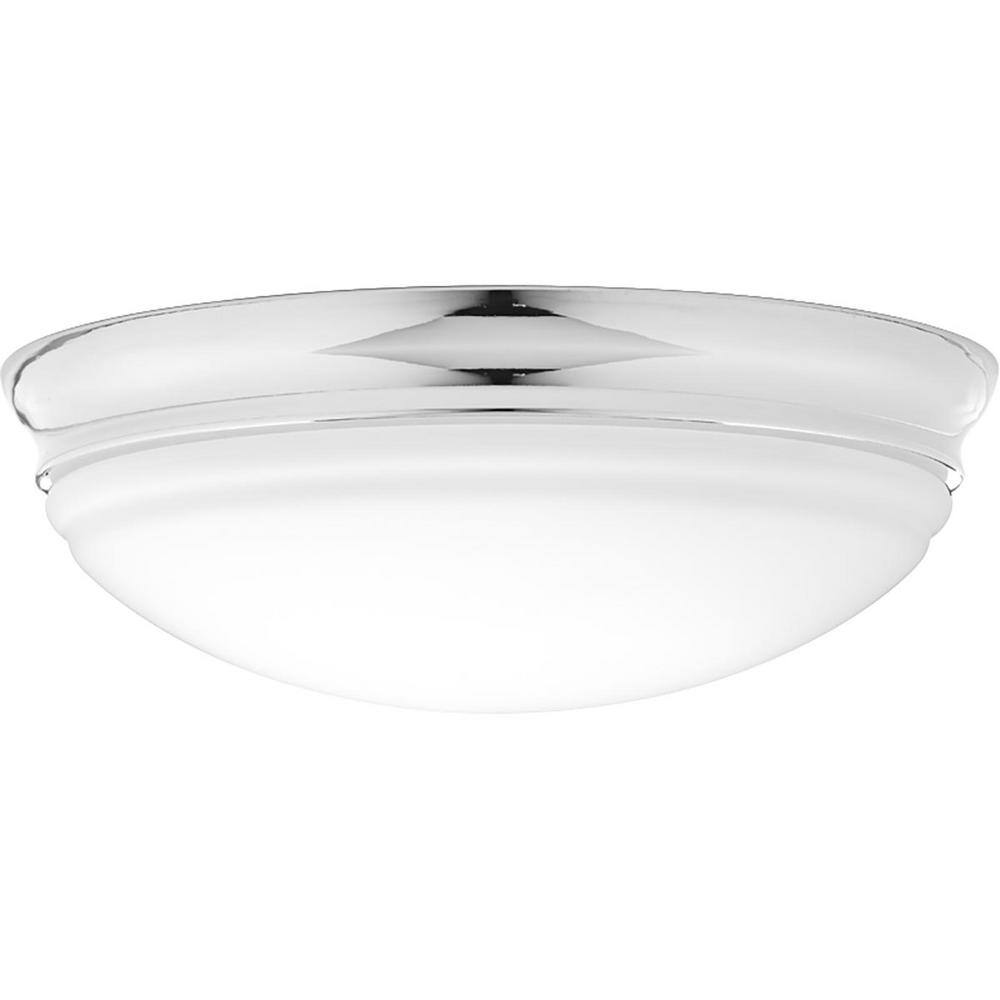 Progress Lighting LED Flush Mount Collection 17-Watt Polished Chrome Integrated LED Flush Mount P350100-015-30