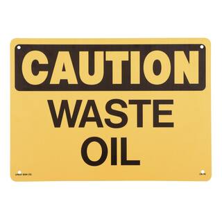 Lynch Sign 14 in. x 10 in. Waste Oil Sign Printed on More Durable Thicker Longer Lasting Styrene Plastic CS-74